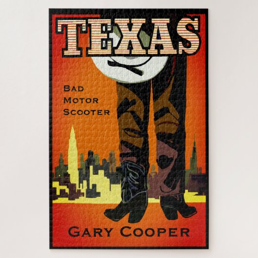 Texas City Cowboy Puzzle (Vertikal)