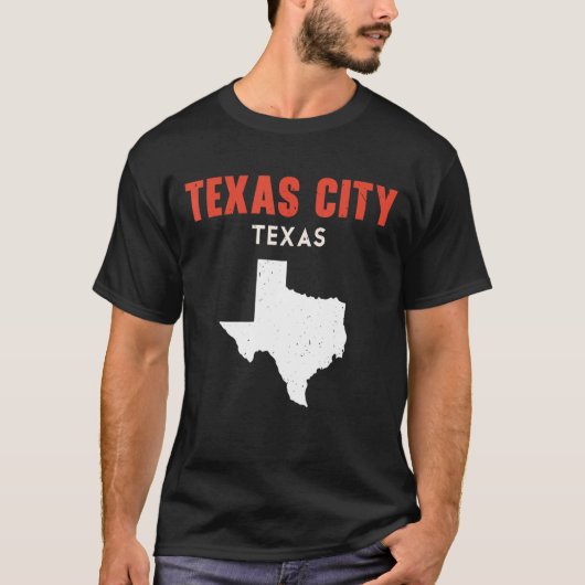 Texas City Texas USA Staat America Travel Texan T-Shirt (Vorderseite)