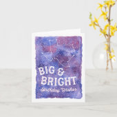 Texas Constellation Big and Bright Birthday Karte (Gelbe Blume)