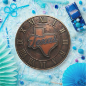 Texas Copper Medallion State Map Pappteller (Party)