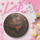 Texas Copper Medallion State Map Pappteller (Party)