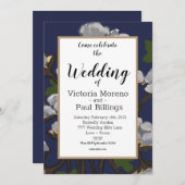 Texas Cotton Bundle / Blau Einladung (Vorne/Hinten)