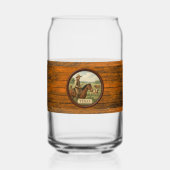 Texas Cowboy Can Glass Dosenglas (Vorderseite)