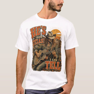Texas Cowboy Country Musik Gitarre T-Shirt