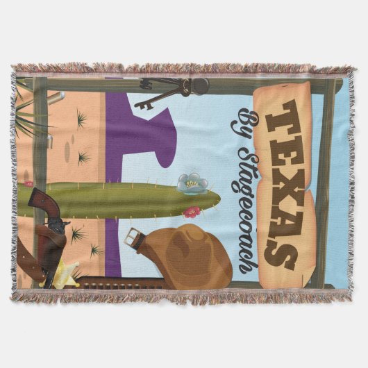 Texas Cowboy Ferien Cartoon Decke (Vorderseite)