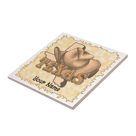 Texas Cowboy Fliese (Seite)