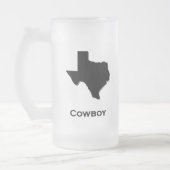 Texas Cowboy Mattglas Bierglas (Links)