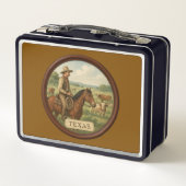 Texas Cowboy Metal Lunchbox (Rückseite)