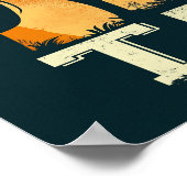 Texas Cowboy Rodeo Vintag Poster (Ecke)