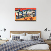 Texas (Cowboy Roping Bull)Große Briefszenen Leinwanddruck (Insitu (Schlafzimmer))