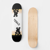 Texas Cowboy Skateboard (Vorderseite)