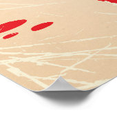 Texas Cowboy Vintag Style Reiseposter Poster (Ecke)