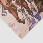 "Texas Cowboy" von Stanley L Wood Seidenpapier (Ausschnitt)