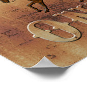 Texas~ Cowboys nur Poster (Ecke)