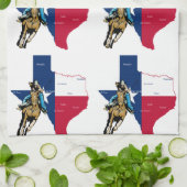 Texas Cowgirl Geschirrtuch (Gefaltet)