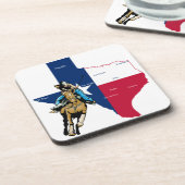 Texas Cowgirl Getränkeuntersetzer (Linke Seite)