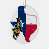 Texas Cowgirl Keramikornament (Rechts)