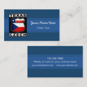 Texas Czech American Custom Business Cards Visitenkarte (Vorne/Hinten)