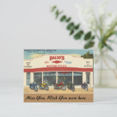 Texas, Dalios Motorräder, Fort Worth Postkarte (Stehend Vorderseite)