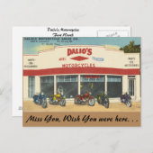 Texas, Dalios Motorräder, Fort Worth Postkarte (Vorne/Hinten)