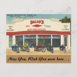 Texas, Dalios Motorräder, Fort Worth Postkarte