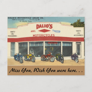 Texas, Dalios Motorräder, Fort Worth Postkarte