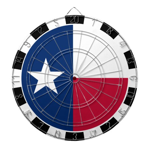 Texas Dartboard USA & Texas Flag / Spielbrett Dartscheibe (vorne)