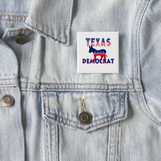 Texas Demokrat Button (Beispiel)