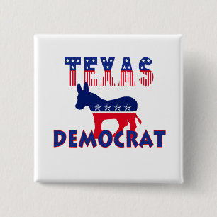 Texas Demokrat Button