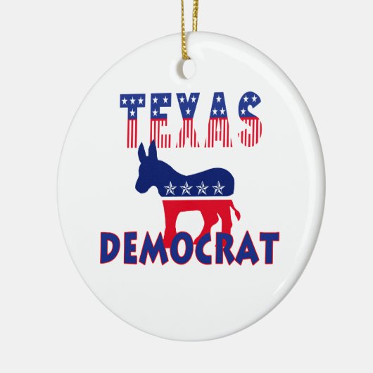 Texas Demokrat Keramik Ornament (Links)