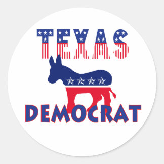 Texas-Demokrat Runder Aufkleber