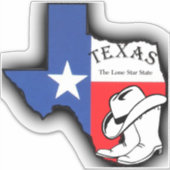 Texas, der einstündige Staat Aufkleber (Vorderseite)