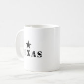 Texas, der einzige Stern-Staat Kaffeetasse (Vorderseite Links)