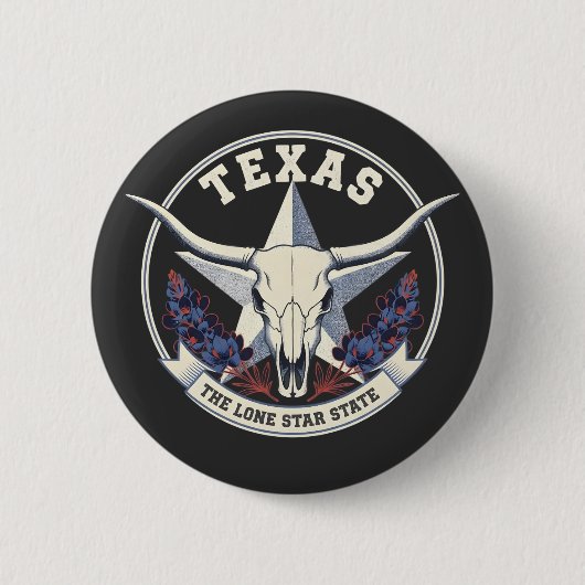 Texas: Der Lone Star Staat Button (Vorderseite)