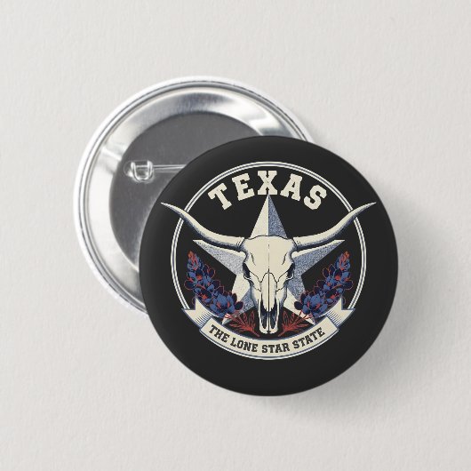 Texas: Der Lone Star Staat Button (Vorne & Hinten)