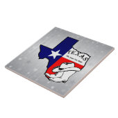 Texas, der Lone Star Staat, schimmernder Hintergru Fliese (Seite)