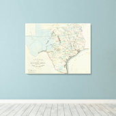 Texas der USA Leinwanddruck (Insitu (Holzboden))