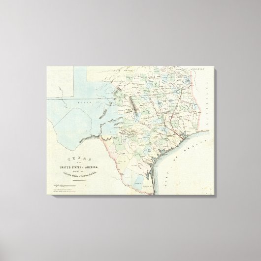 Texas der USA Leinwanddruck (Vorderseite)