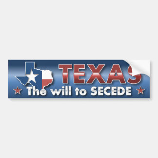 TEXAS: Der Wille SECEDE Autoaufkleber