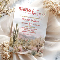 Texas Desert Baby Dusche Hallo Baby
