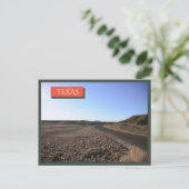 Texas Desert Open Road Big Bend Postkarten (Stehend Vorderseite)