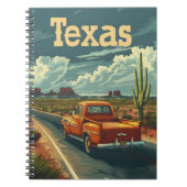 Texas Desert Vintage Car Notizblock (Vorderseite)