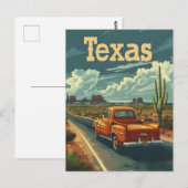 Texas Desert Vintage Car Postkarte (Vorne/Hinten)