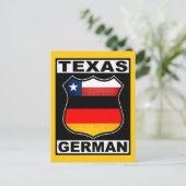 Texas Deutscher Amerikaner Postkarte (Stehend Vorderseite)
