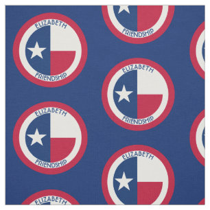 Texas die einziger Stern-personalisierte Flagge Stoff