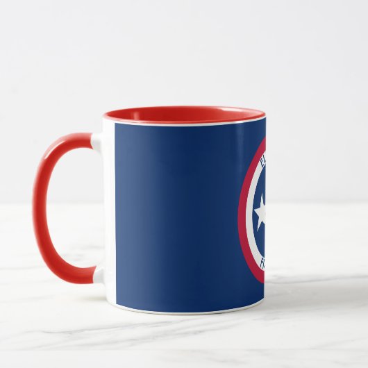 Texas die einziger Stern-personalisierte Flagge Tasse (Links)