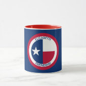 Texas die einziger Stern-personalisierte Flagge Tasse (Zentrum)
