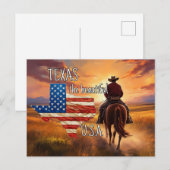 TEXAS die schönen USA Postkarte (Vorne/Hinten)