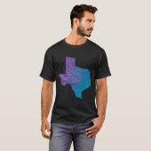 Texas Division Elevation Map of Texas Topography T-Shirt (Vorne ganz)