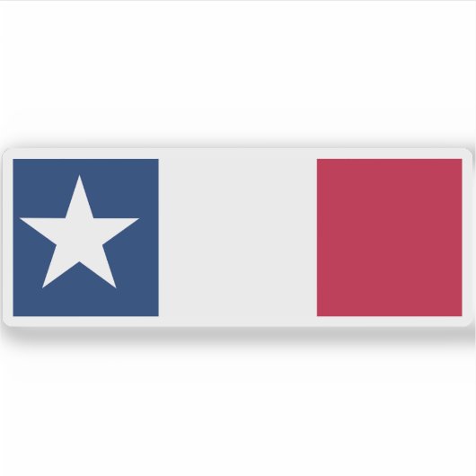 Texas Dodson Flag Aufkleber (Vorderseite)